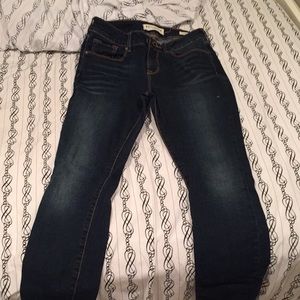 PACSUN BULLHEAD dark rinse skinny jeans